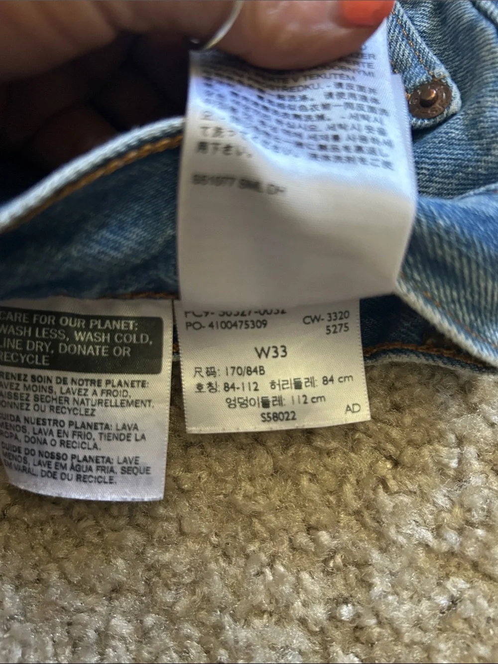 Levi's 501 Blue Distressed Frayed Denim Shorts